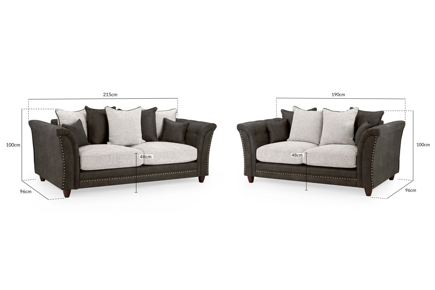 Bella Fullback Sofa 3+2 Set - Image 3