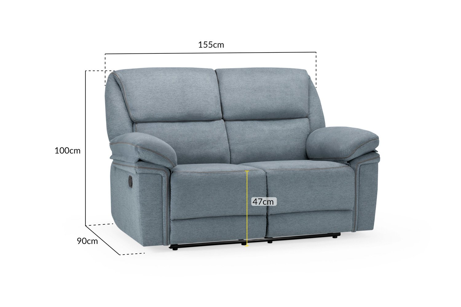 Elio Recliner Sofa 2 Seater - Image 2