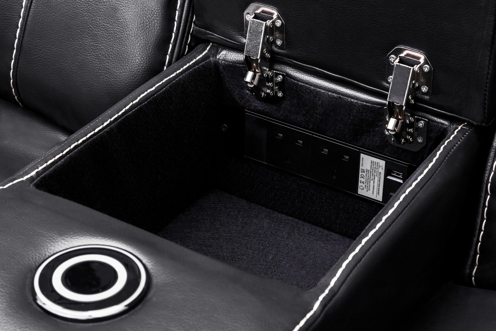 Galaxy Tech Recliner Sofa 2 Seater - Image 4